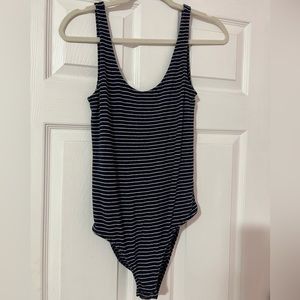 Navy blue body suit